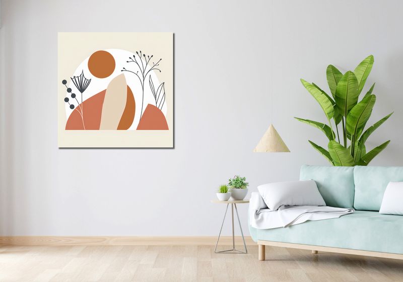 Obraz 90x90cm Organiczny Splot zdjęcie 2