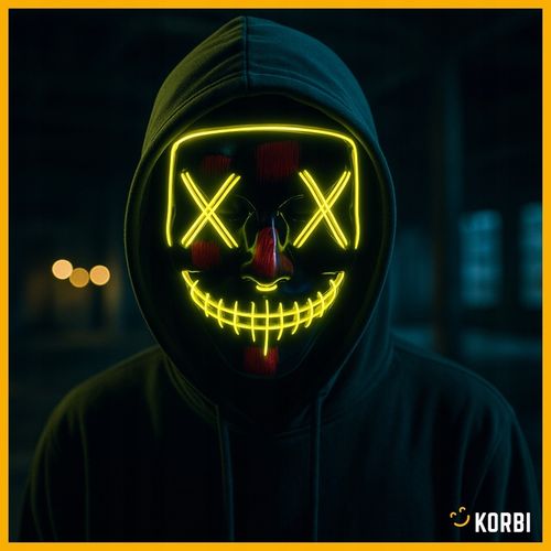 ŚWIECĄCA MASKA LED PURGE NOC OCZYSZCZENIA LEDOWA PRZEBRANIE HALLOWEEN na Arena.pl