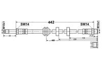 Seat Ibiza 2 Zestaw Przewodów Hamulcowych Elastycznych Gumowych