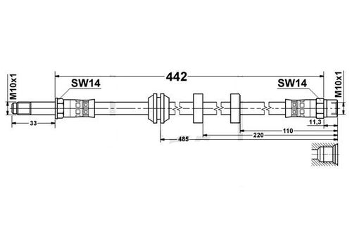 Seat Ibiza 2 Zestaw Przewodów Hamulcowych Elastycznych Gumowych na Arena.pl