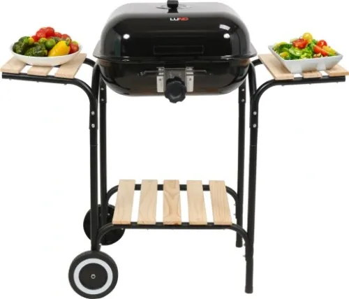 GRIL GRILL OGRODOWY Z POKRYWĄ KOŁAMI BBQ 40X45CM na Arena.pl