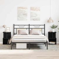 Szafka Nocna 2 pcs Czarny dąb 35 x 35 x 55 cm