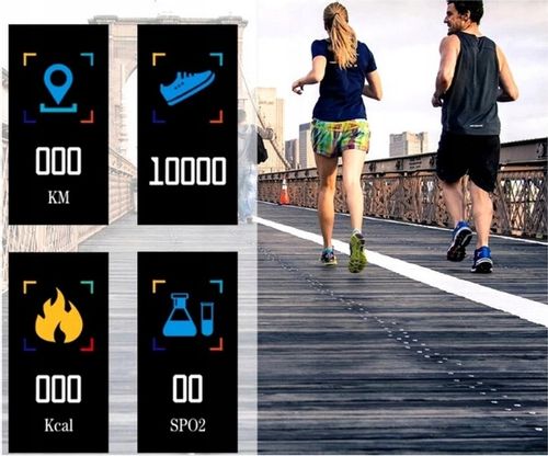 SMARTBAND SMARTWATCH PULSOMETR KROKOMIERZ ZEGAREK na Arena.pl