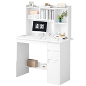 Biurko młodzieżowe komputerowe stolik loft białe biurko z regałem