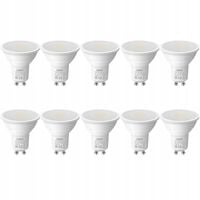 10x Żarówka LED GU10 4.5W=50W 345lm 6500K Zimna 100° Nie Mruga Lepro