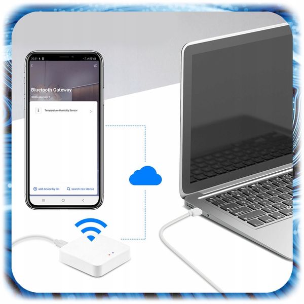 BRAMKA ZigBee 3.0 BRAMA Centrala Centralka SMART LIFE WIFI Centralka zdjęcie 3