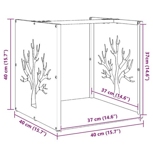 Stojak na drewno opałowe biały Stal walcowana na zimno na Arena.pl