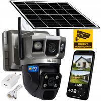 KAMERA 4G LTE NA SIM SOLARNA 4MP 2 OBIEKTYWY PTZ SMART BEZPRZEWODOWA IP66