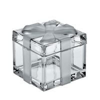 POJEMNIK BOMBONIERA KRYSZTAŁOWA BOHEMIA PUDEŁKO PREZENT 11,5x11,5 CM
