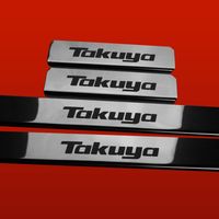 Listwa progowa MAZDA 2 MK3 TAKUYA Stal nierdzewna 304 połysk 4szt