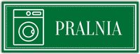 Tabliczka Grawerowana na drzwi PRALNIA