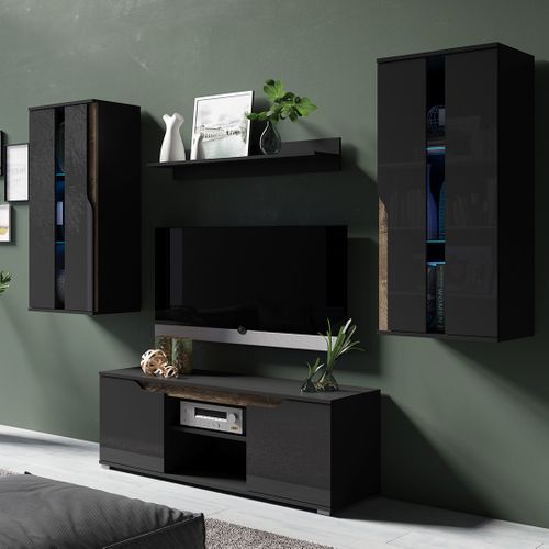 Meblościanka do salonu LANCO 4D na Arena.pl