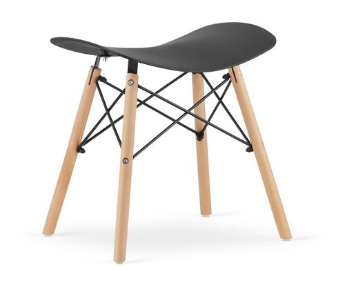 Taboret KORFU - czarny x 2 na Arena.pl