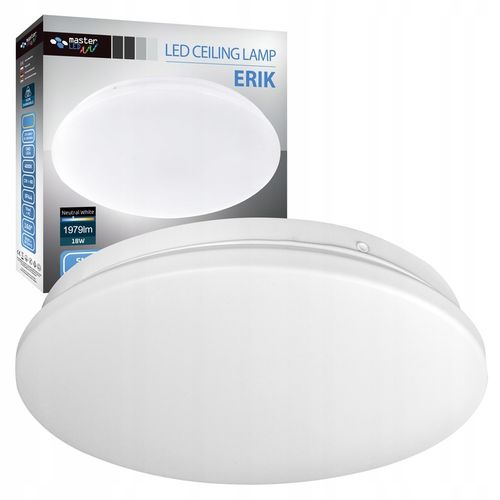 PLAFON LED LAMPA SUFITOWA PANEL 18W 4000K NATYNKOWY oprawa biały na Arena.pl