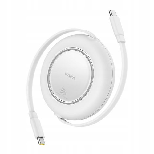 Kabel Przewód Baseus Free2Pull USB-C do USB-C 100W 2m Biały na Arena.pl