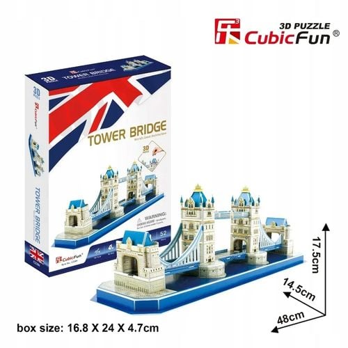 Puzzle 3D Tower Bridge Cubic Fun 52 Elementy na Arena.pl