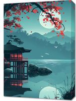 Obraz 50x70cm Japoński Pawilon