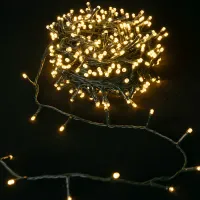 Solarne lampki choinkowe 100 LED 10m ciepła biel do przytulnego klimatu