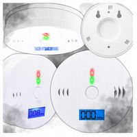 CZUJNIK CZADU GAZU CO LCD WYKRYWACZ TLENKU WĘGLA CERTYFIKOWANY DETEKTOR