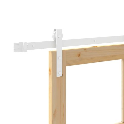 Drzwi przesuwne ORKDAL Brązowy 83 x 232 cm Lite drewno sosnowe na Arena.pl