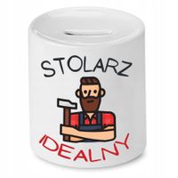 Skarbonka Prezent Dla Stolarza Idealny Z Nadrukiem Ze Zdjęciem