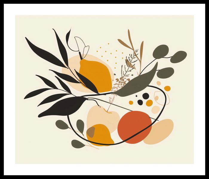 Plakat 60x50cm Botaniczny Wir zdjęcie 3