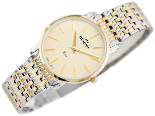 BISSET BSBE54 - silver/gold (zb554d) na Arena.pl