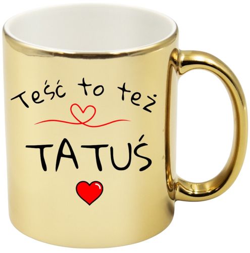 KUBEK Z NADRUKIEM ŚMIESZNY PREZENT DLA TATY TEŚCIA DZIEŃ OJCA URODZINY na Arena.pl