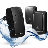 ZESTAW DZWONEK BEZPRZEWODOWY DO DRZWI WODOODPORNY IP68 QX-100 BEZBATERYJNY