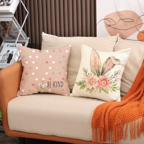 poszewka na poduszkę 45 x 45 cm motyw wiosenny boho pod130 na Arena.pl