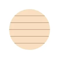 Okrągła ramka na zdjęcie ze sklejki, w paski, Ø 25,4 cm