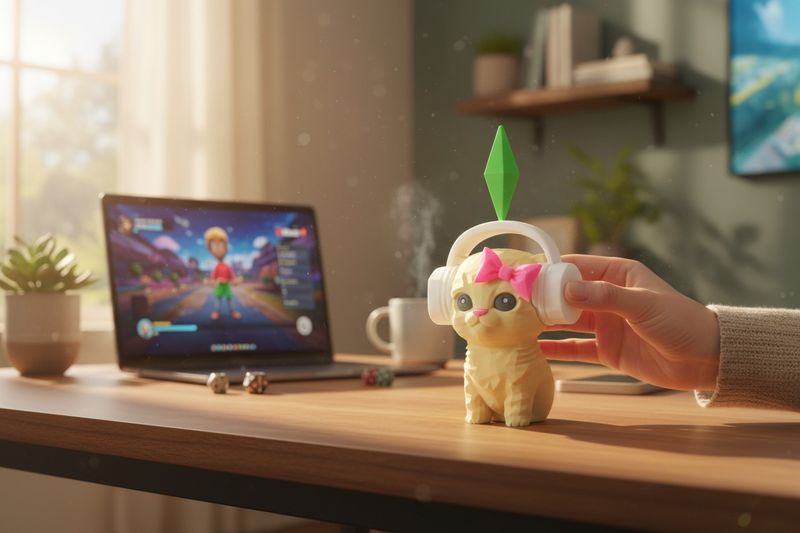 Figurka Cat Dance Sims Kolekcjonerska zdjęcie 2