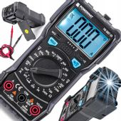 Multimetr CYFROWY Elektryczny Miernik Prądu LCD 600V AC/DC LED HFE PRECYZJA