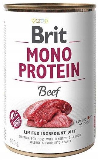 BRIT MONO PROTEIN BEEF 6x400g karma mokra zdjęcie 2