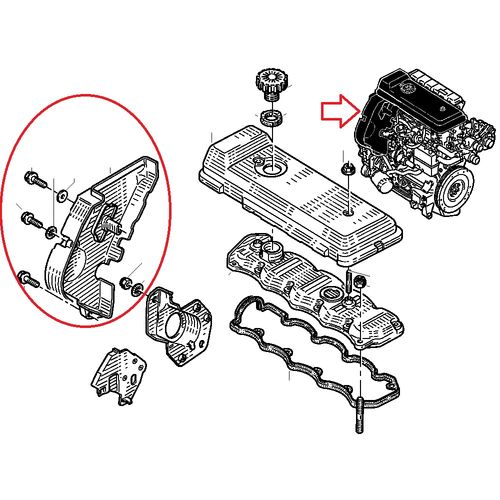 Obudowa Górna Osłona rozrządu GÓRNA Iveco Daily Fiat Ducato 2.8 D JTD 01-06 na Arena.pl