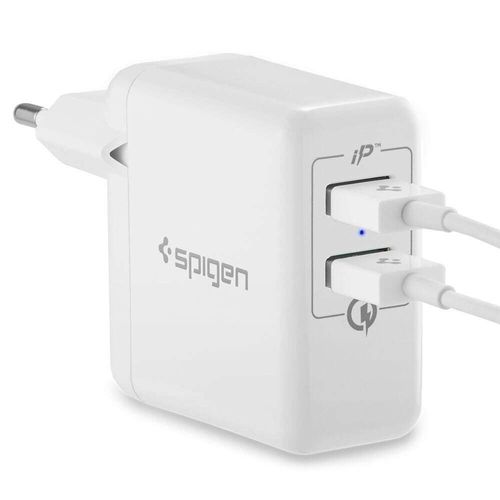 SPIGEN F207 QC3.0 NETWORK CHARGER WHITE na Arena.pl