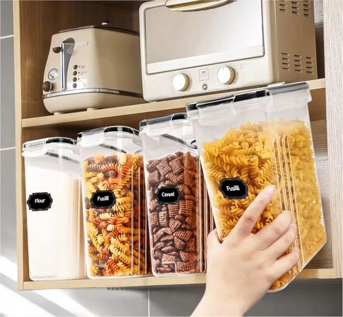 POJEMNIKI 4szt x 4L NA ŻYWNOŚĆ ZAMYKANE PLASTIKOWY NA PŁATKI MAKARON na Arena.pl