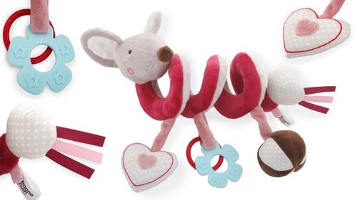 spirala do wózka zawieszka do łóżeczka grzechotka mysz na Arena.pl