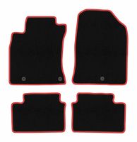 Dywaniki welurowe CARLUX-RED Kia Ceed III 2018- czarne/czerwone