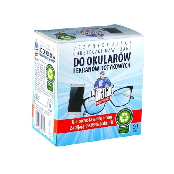 CHUSTECZKI NAWILŻANE DO OKULARÓW MR MAGIC 4x 60SZT zdjęcie 5