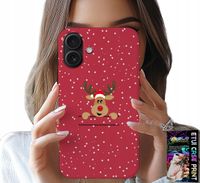 ETUI DO IPHONE 16 - ŚWIĄTECZNY RENIFER MIKOŁAJ ŚWIĘTA +SZKŁO