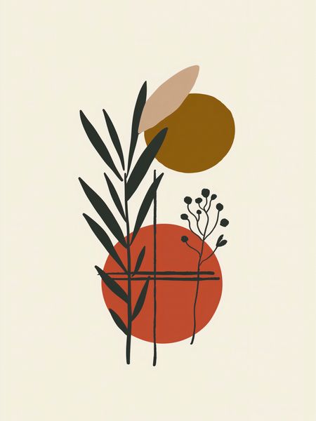 Plakat 60x80cm Kontrast w Botanice zdjęcie 1