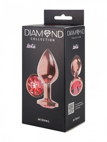 plug butt plug diamond ruby shine l rose gold na Arena.pl