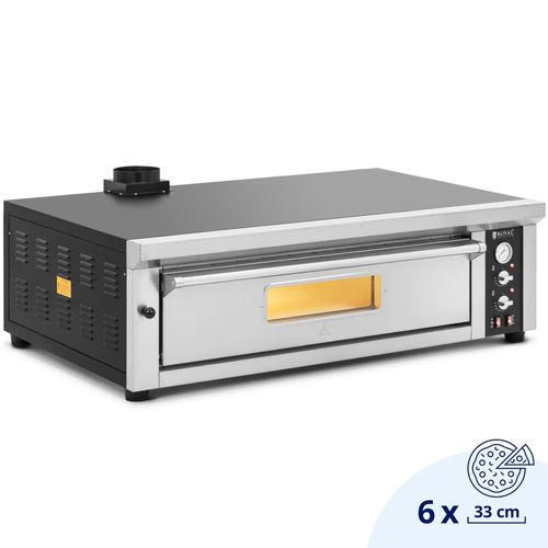 Piec do pizzy elektryczny z szamotem na 6 pizz śr. 33 cm 400 V 6600 W na Arena.pl