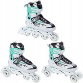Rolki Wrotki 3w1 Regulowane RAVEN Profession White/Mint 28-32