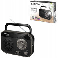 Radio FM przenośne turystyczne Sencor SRD 210B zasilanie sieciowe-bateryjne