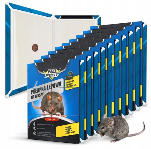 PUŁAPKA LEPOWA LEP MYSZOŁAPKA NA MYSZY SZCZURY I GRYZONIE NO PEST Z na Arena.pl
