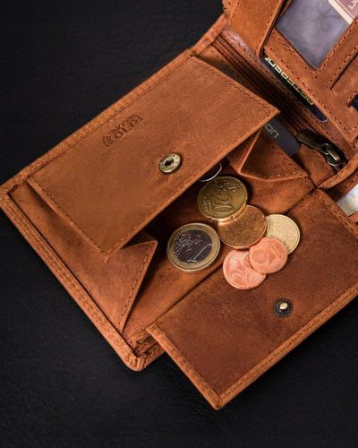 portfel męski bez zapięcia ze skóry nubukowej - peterson na Arena.pl