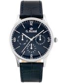 ZEGAREK G. ROSSI - 10737A-6F1 (zg258e) blue/silver + BOX