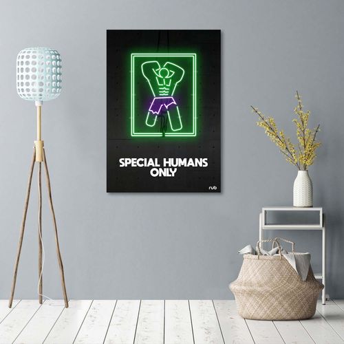 Obraz na płótnie – Canvas, Neony Hulk 70x100 na Arena.pl
